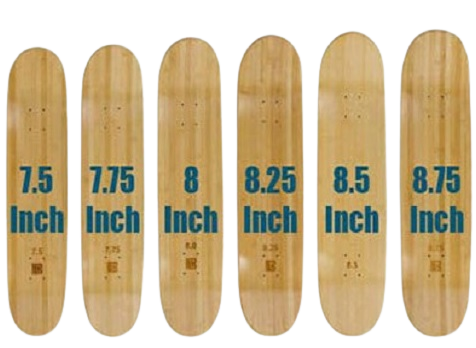 Skateboard Size Chart